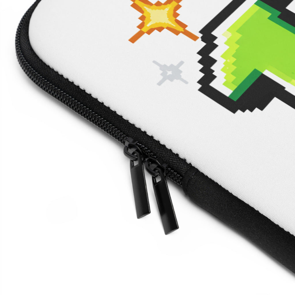 1UP Pixel Art Laptop Sleeve | Retro Gaming 8-Bit Design