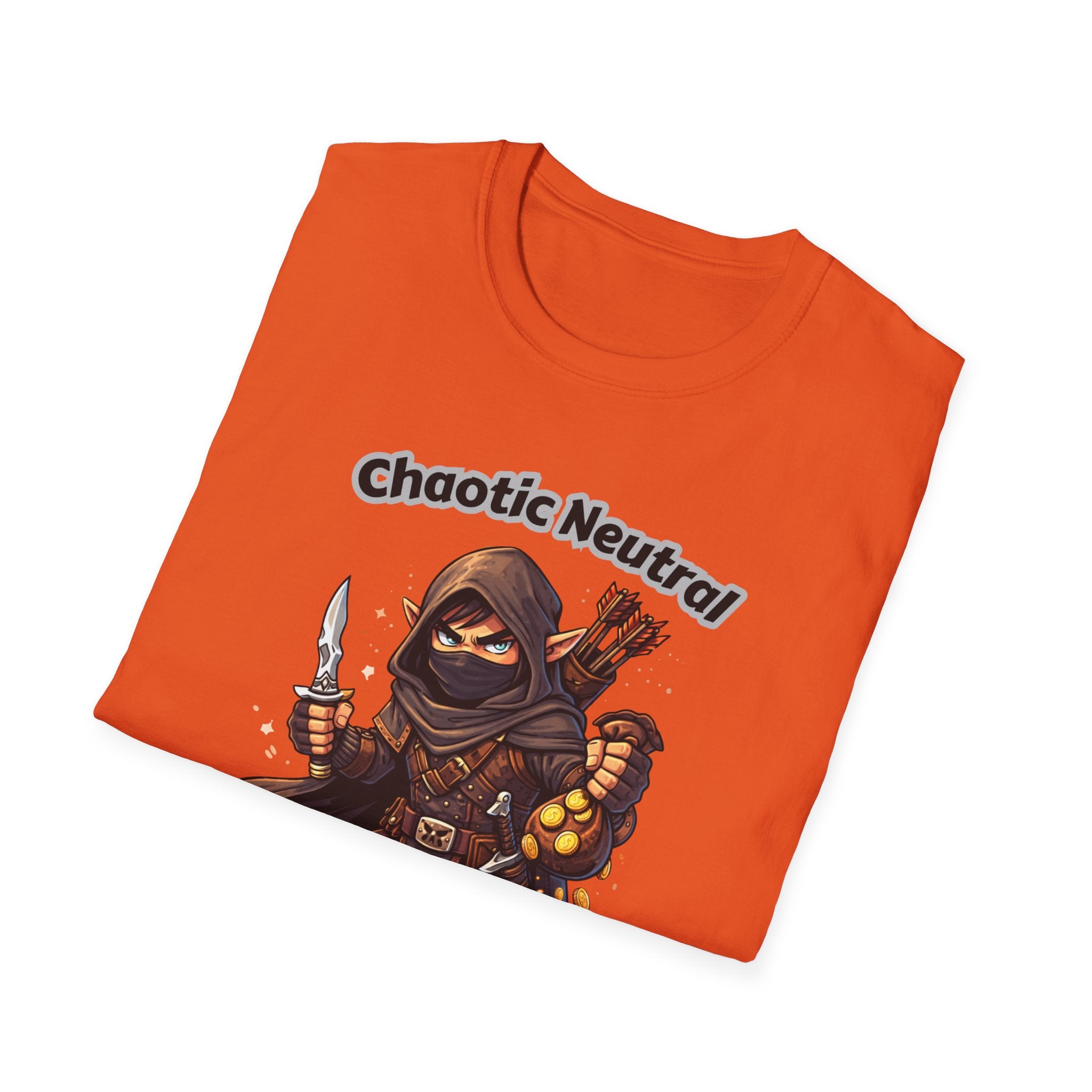 Chaotic Neutral Rogue T-Shirt - Gamerspeak for "ADHD" Graphic Tee