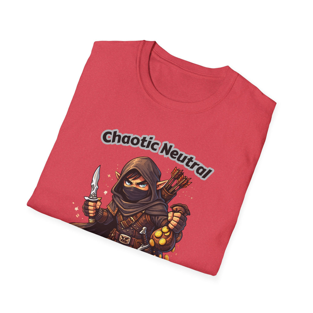 Chaotic Neutral Rogue T-Shirt - Gamerspeak for "ADHD" Graphic Tee