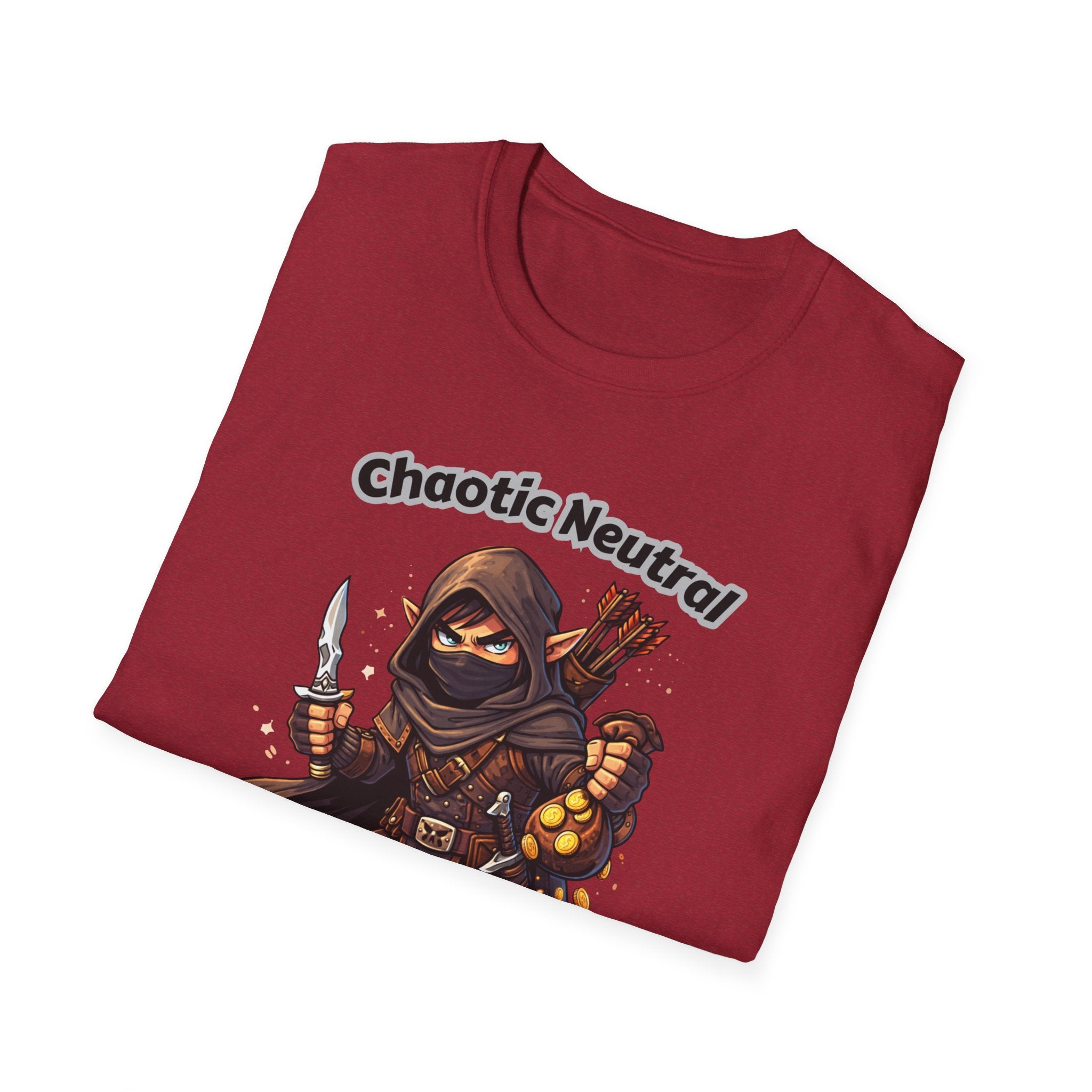 Chaotic Neutral Rogue T-Shirt - Gamerspeak for "ADHD" Graphic Tee