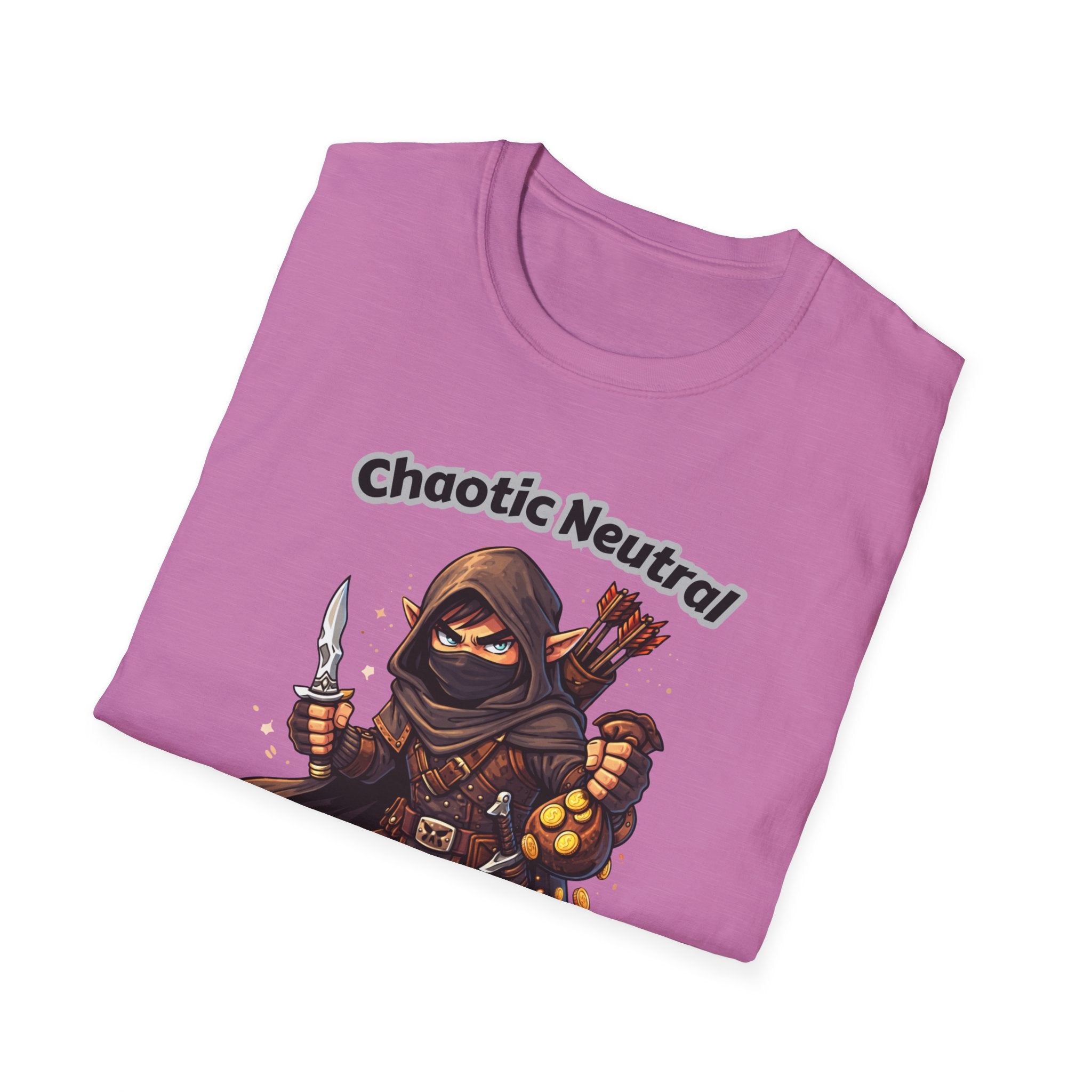 Chaotic Neutral Rogue T-Shirt - Gamerspeak for "ADHD" Graphic Tee