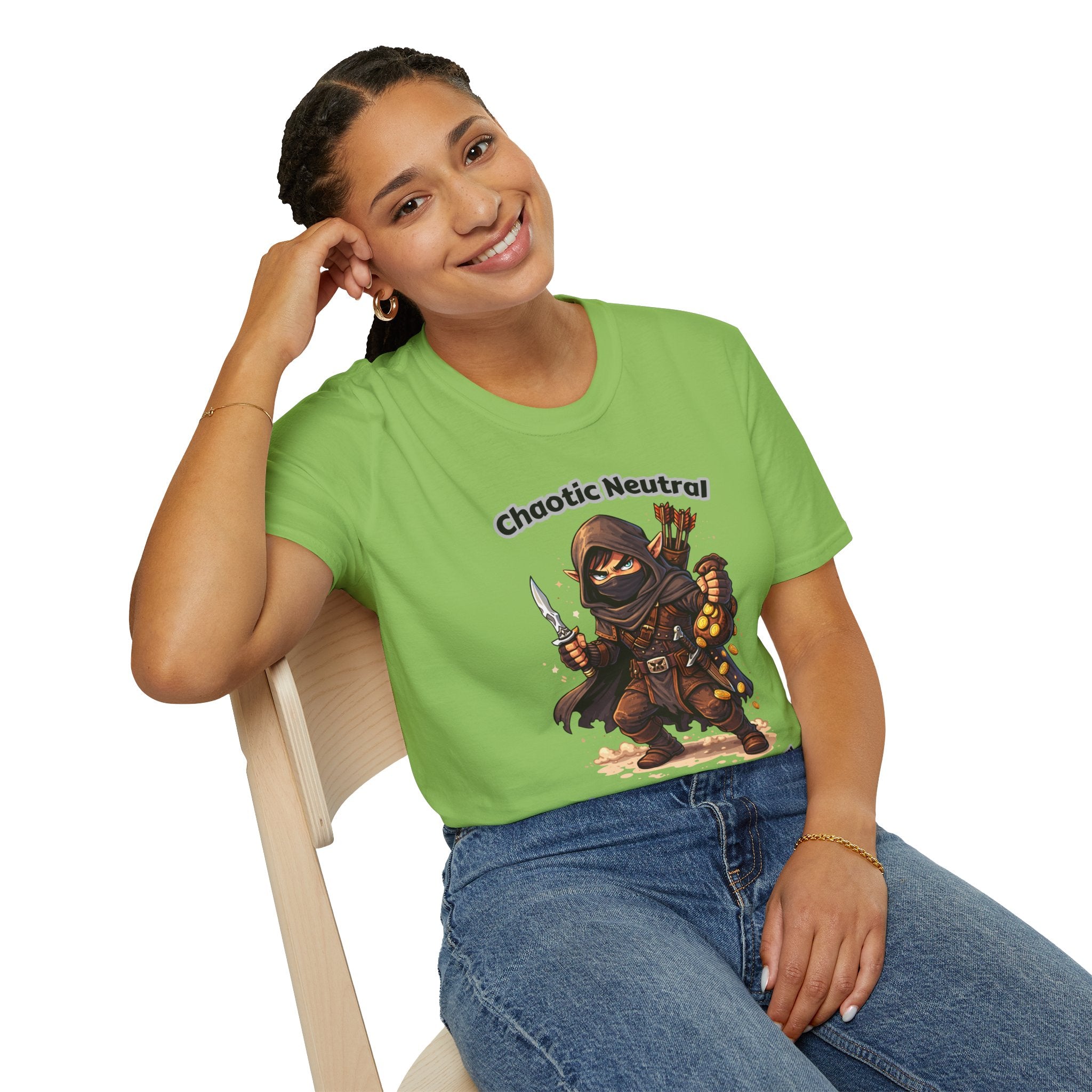 Chaotic Neutral Rogue T-Shirt - Gamerspeak for "ADHD" Graphic Tee