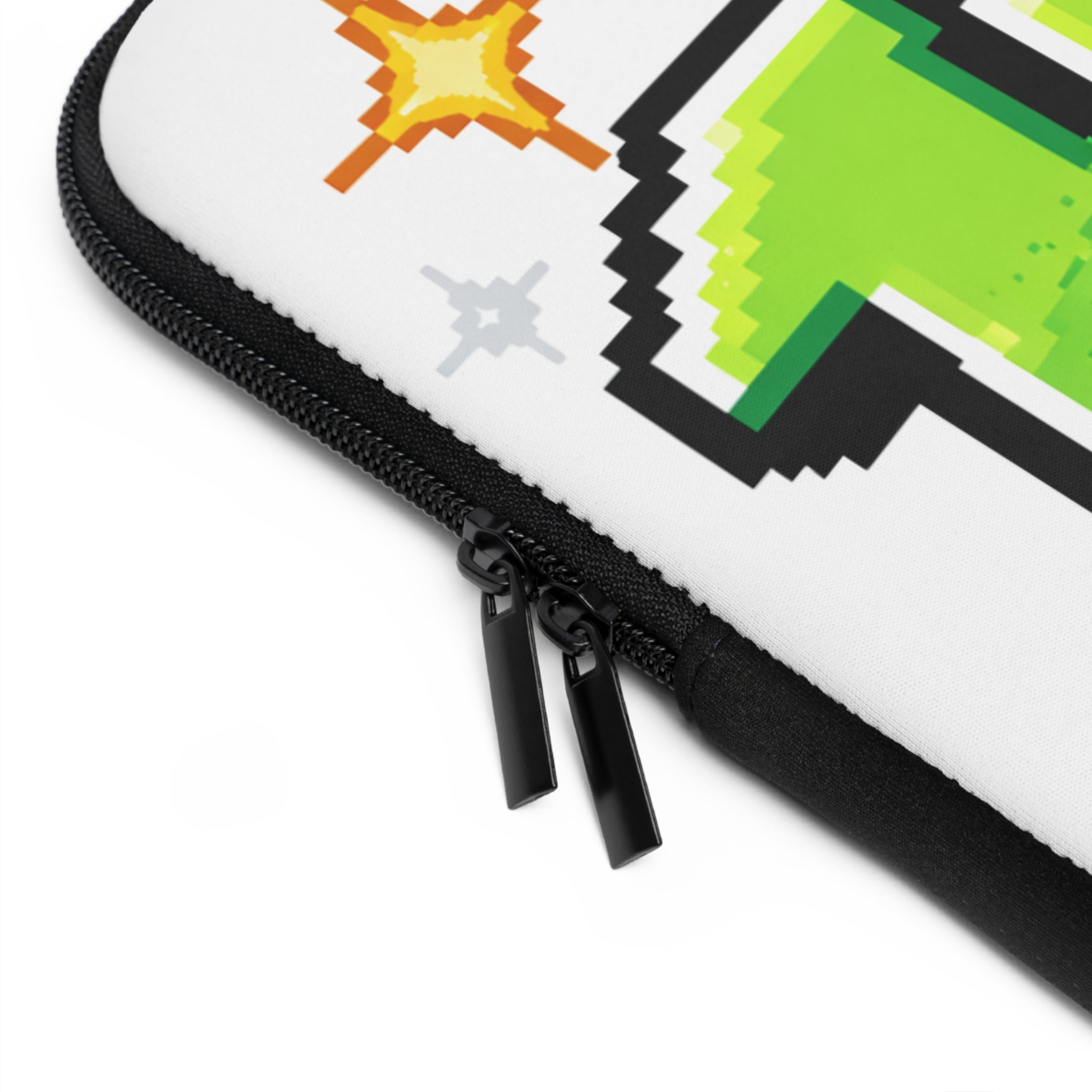 1UP Pixel Art Laptop Sleeve | Retro Gaming 8-Bit Design