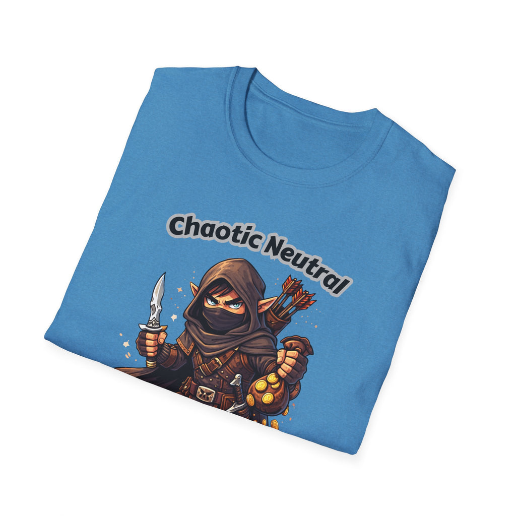 Chaotic Neutral Rogue T-Shirt - Gamerspeak for "ADHD" Graphic Tee