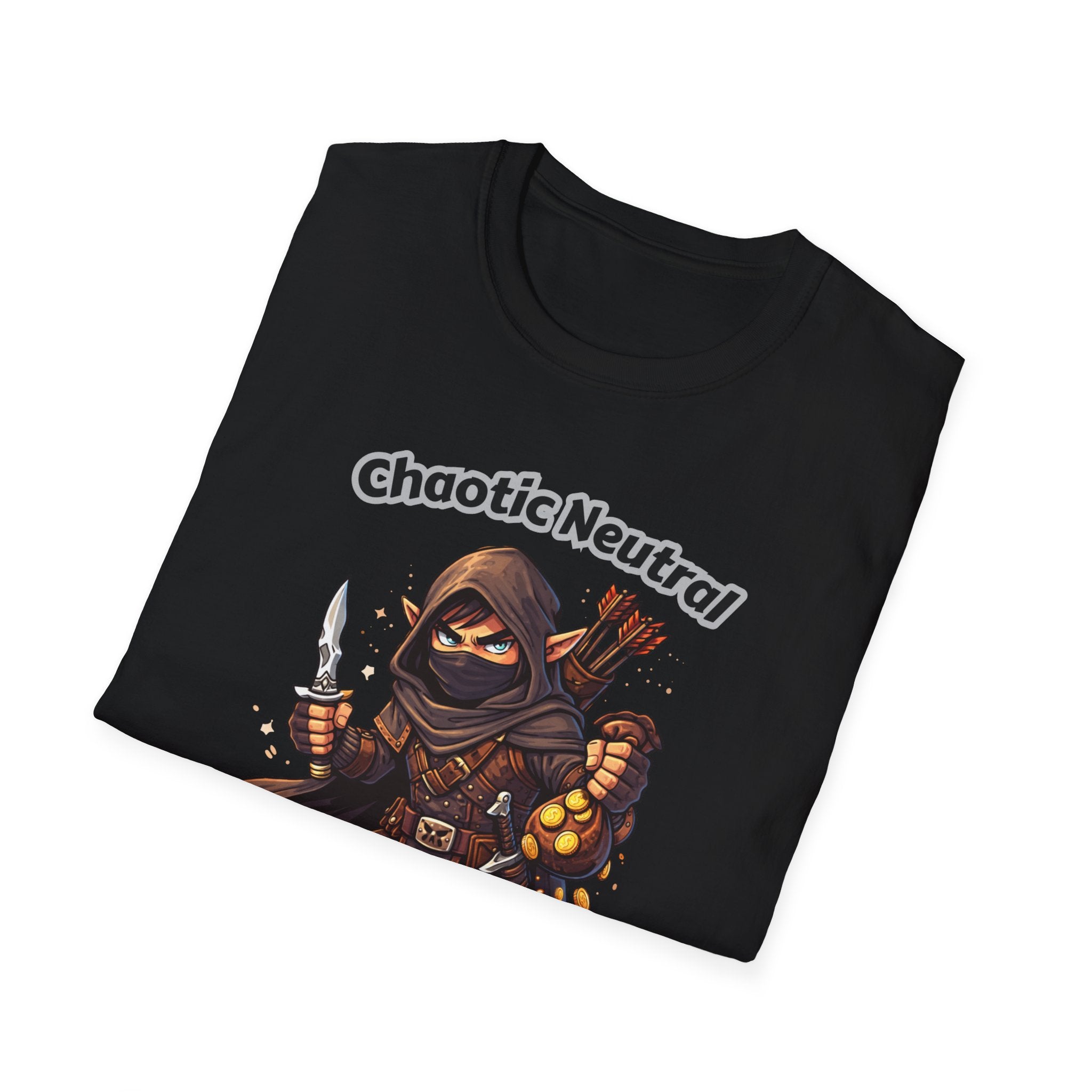Chaotic Neutral Rogue T-Shirt - Gamerspeak for "ADHD" Graphic Tee