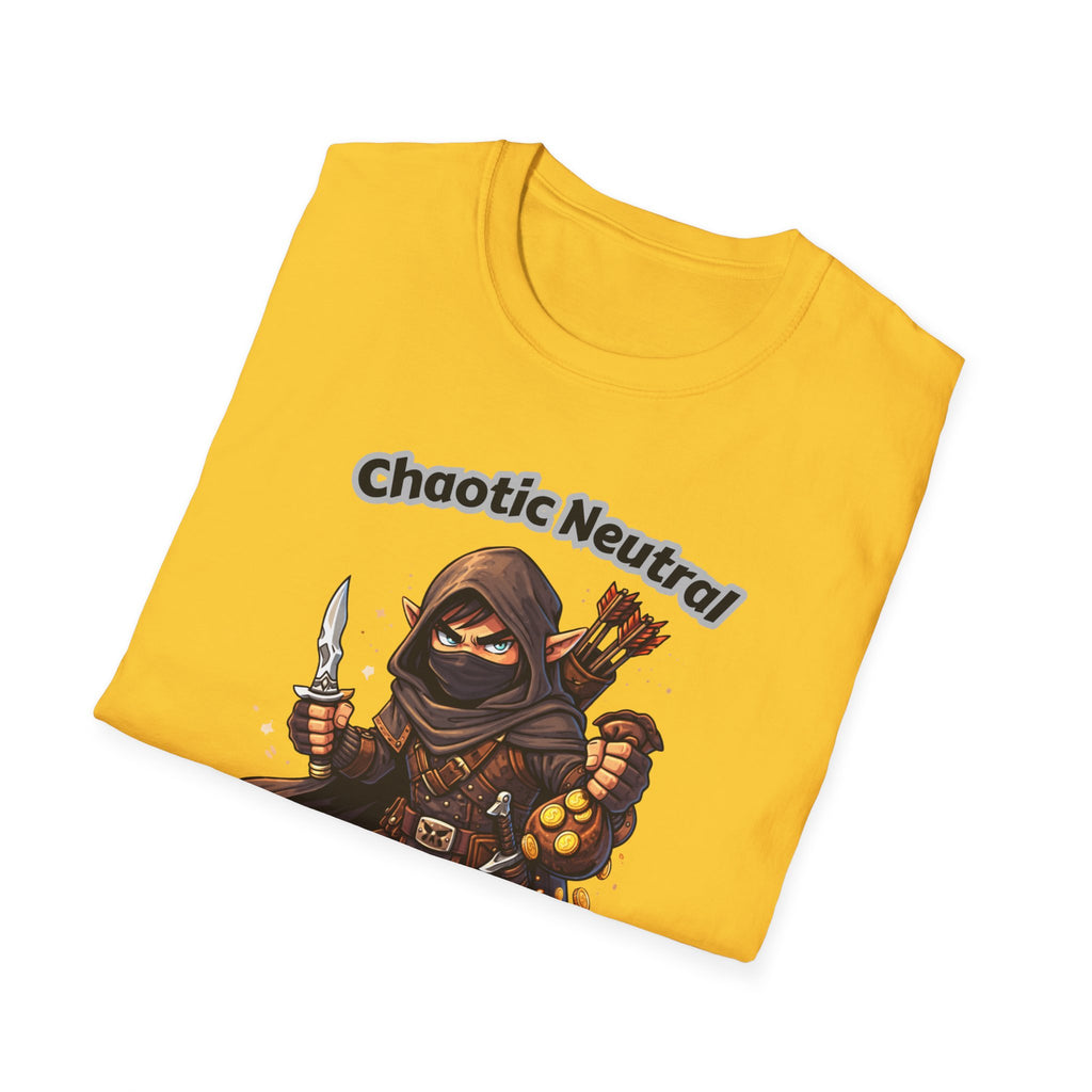 Chaotic Neutral Rogue T-Shirt - Gamerspeak for "ADHD" Graphic Tee