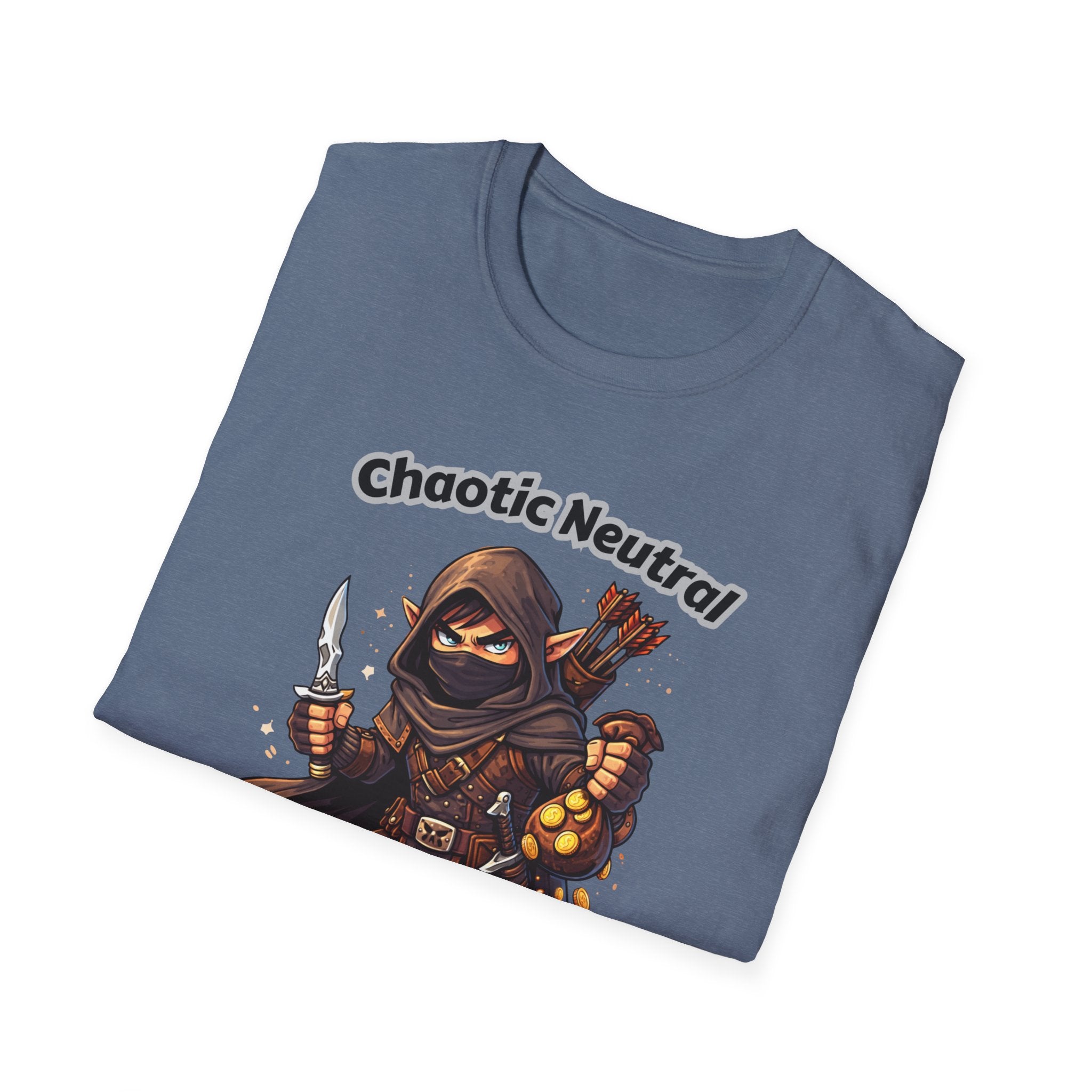 Chaotic Neutral Rogue T-Shirt - Gamerspeak for "ADHD" Graphic Tee