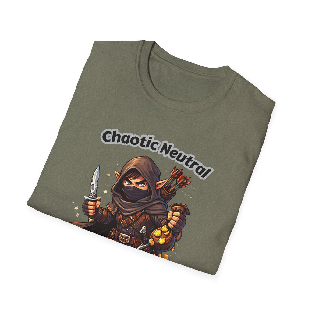Chaotic Neutral Rogue T-Shirt - Gamerspeak for "ADHD" Graphic Tee