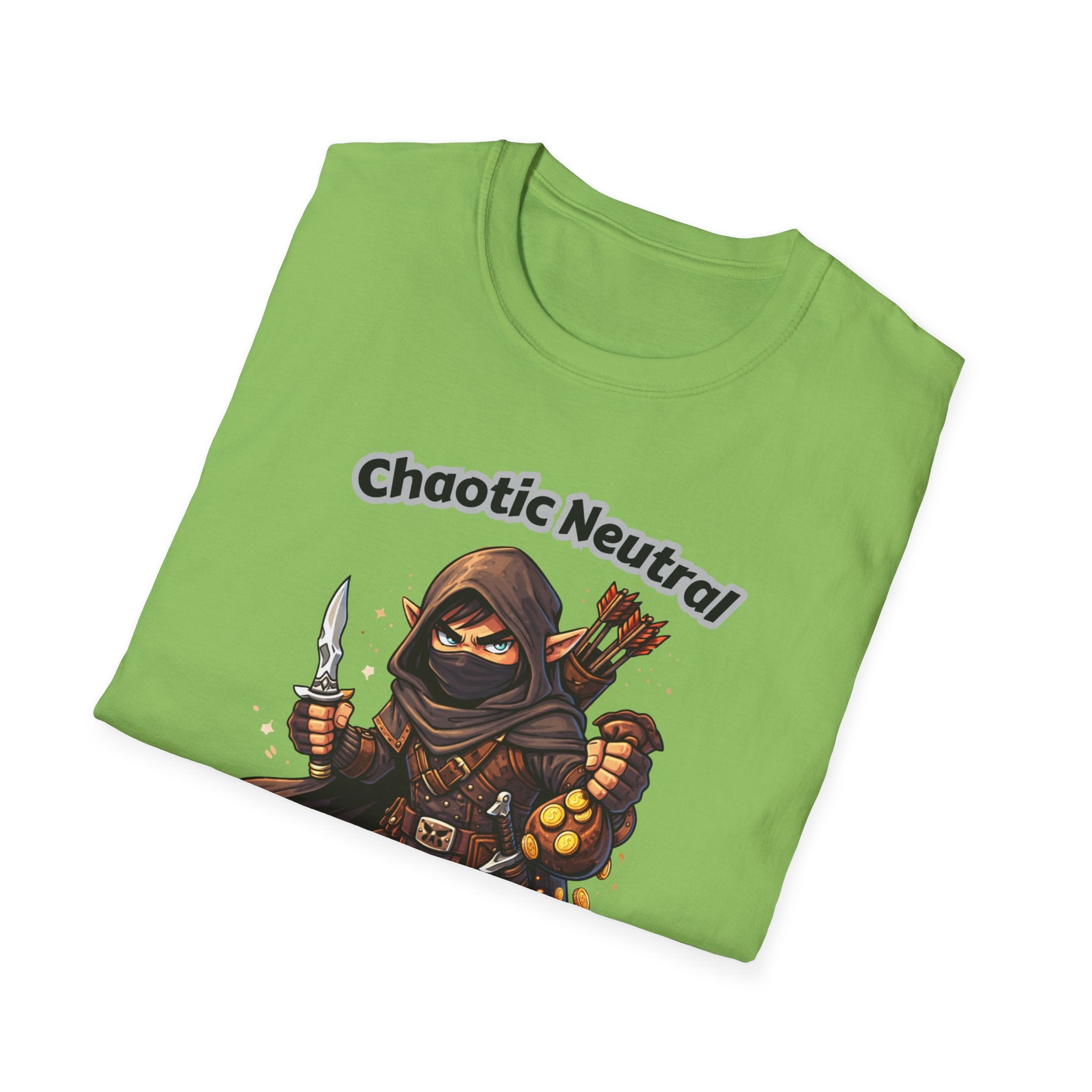 Chaotic Neutral Rogue T-Shirt - Gamerspeak for "ADHD" Graphic Tee