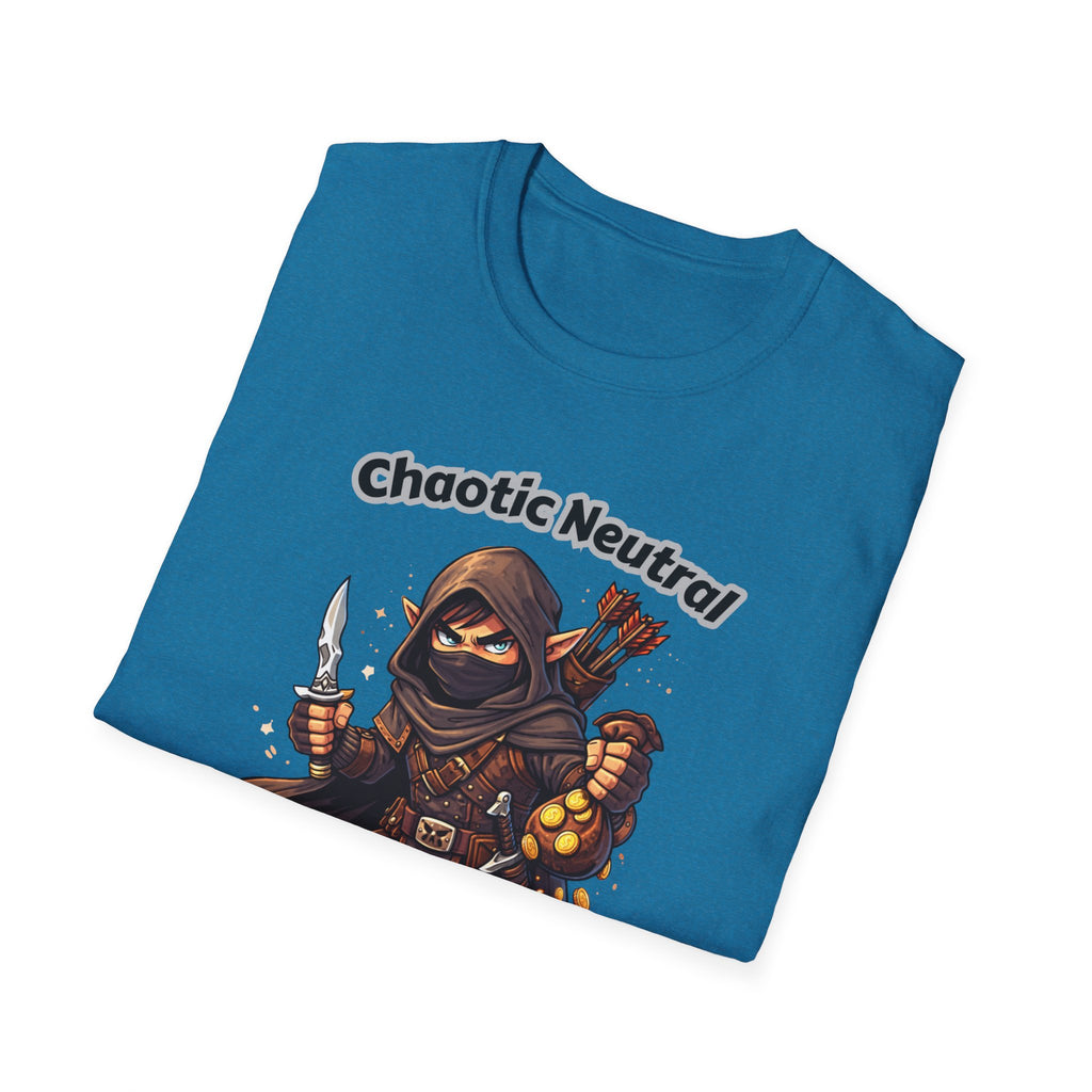 Chaotic Neutral Rogue T-Shirt - Gamerspeak for "ADHD" Graphic Tee