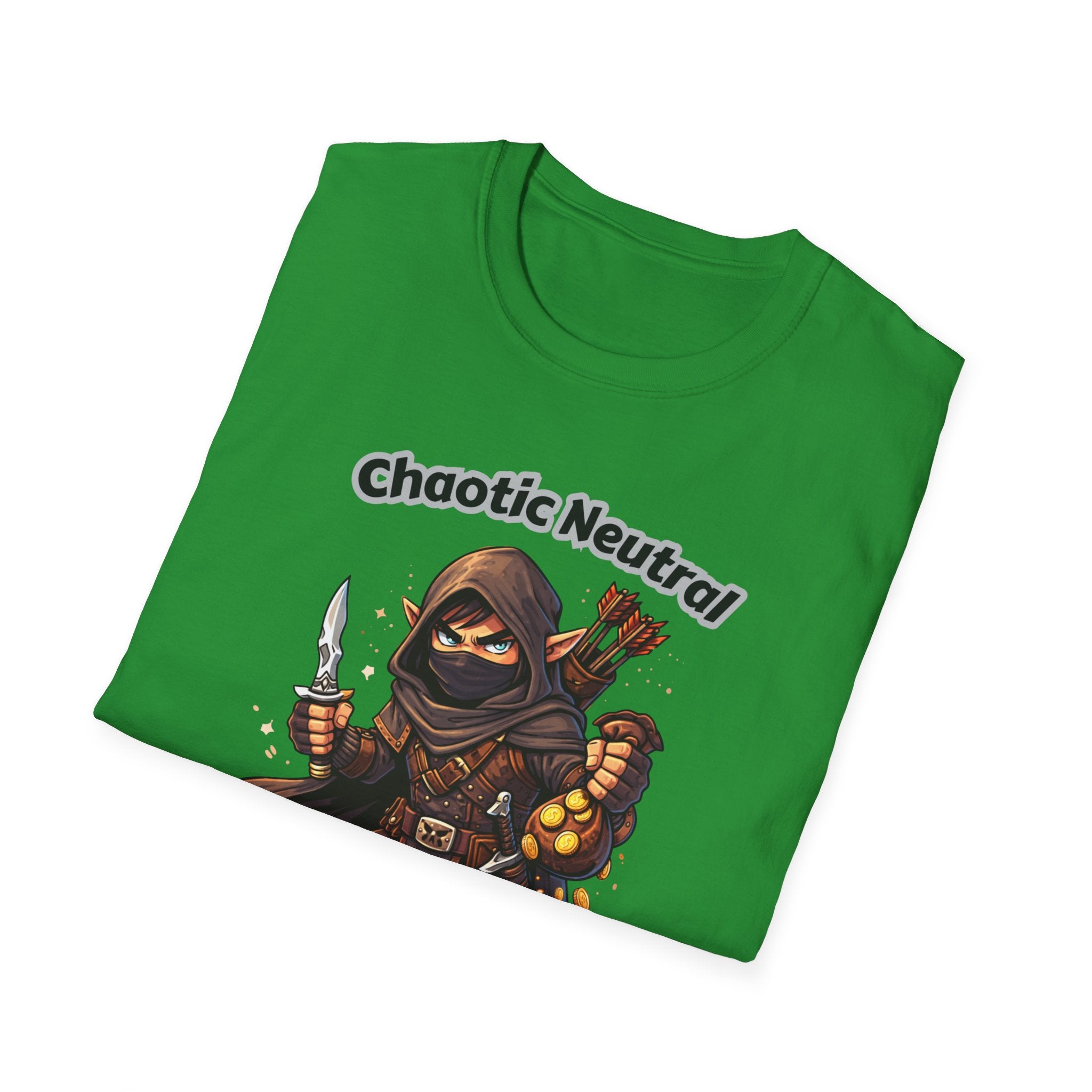 Chaotic Neutral Rogue T-Shirt - Gamerspeak for "ADHD" Graphic Tee