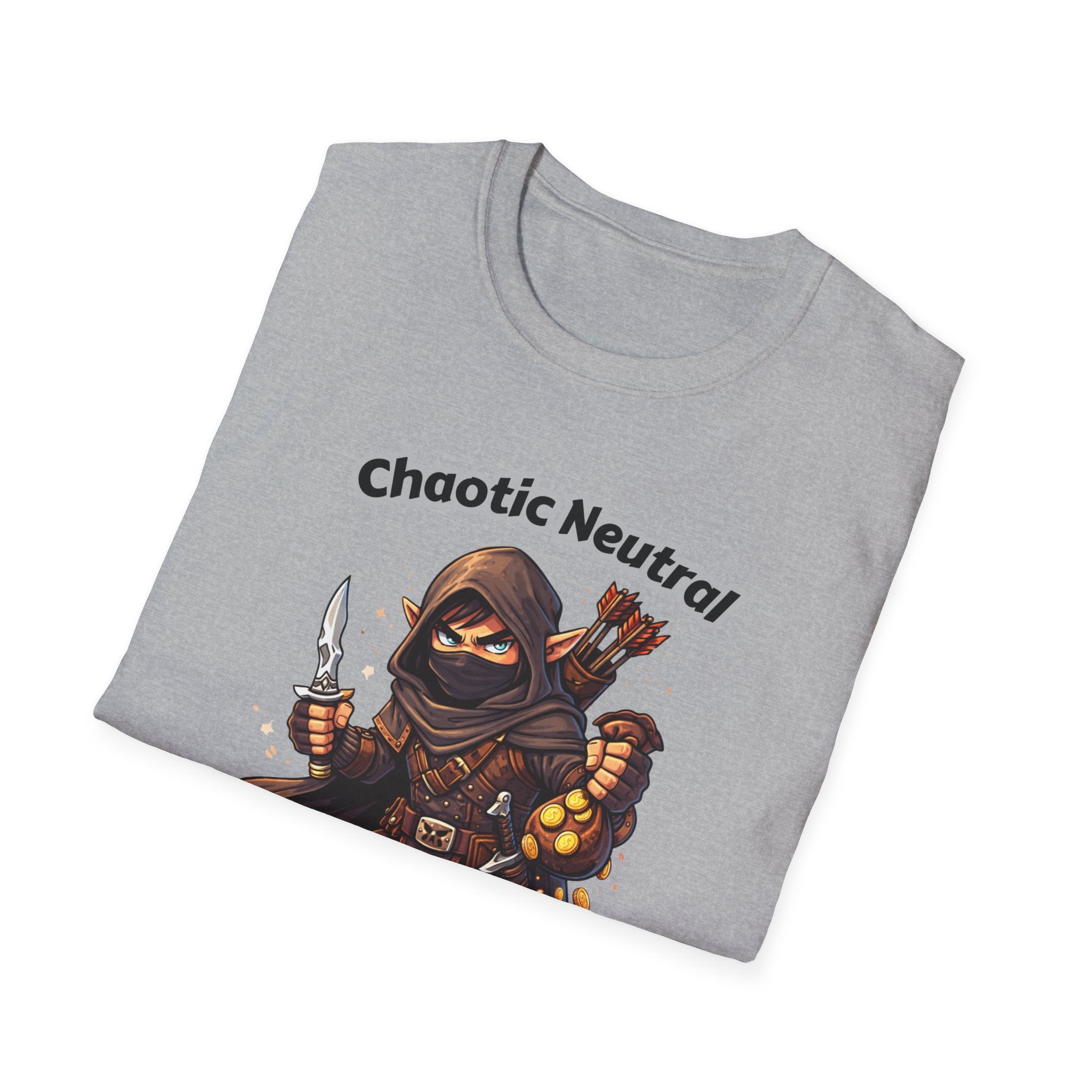 Chaotic Neutral Rogue T-Shirt - Gamerspeak for "ADHD" Graphic Tee