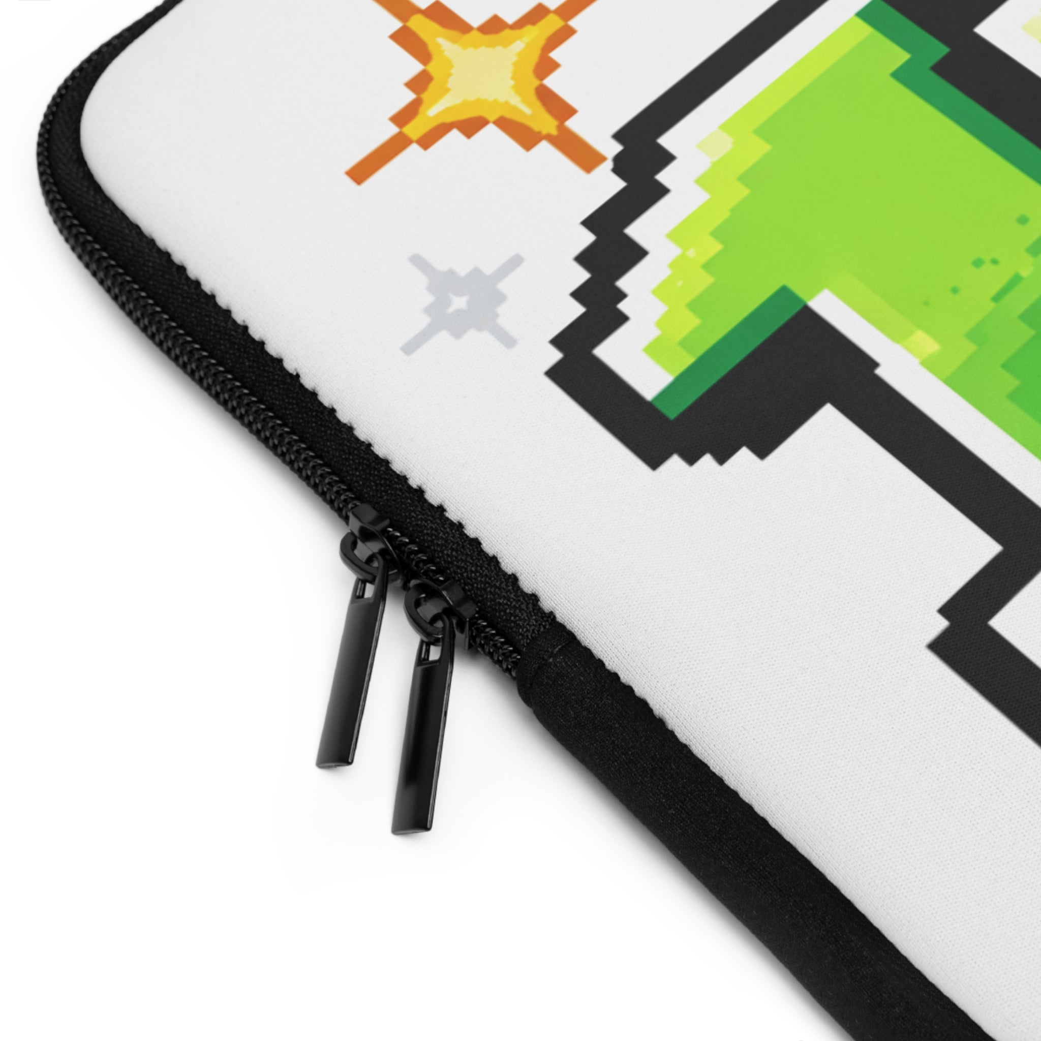 1UP Pixel Art Laptop Sleeve | Retro Gaming 8-Bit Design