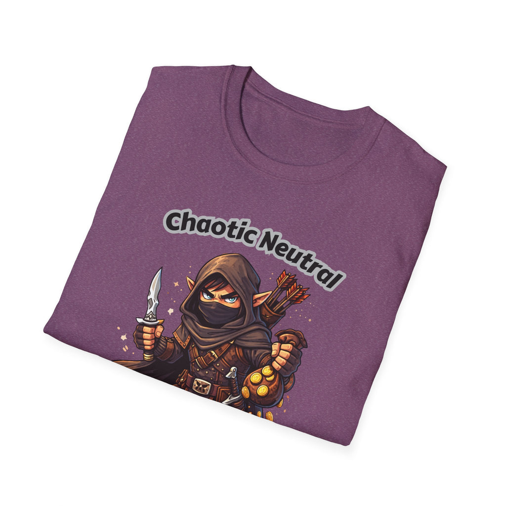 Chaotic Neutral Rogue T-Shirt - Gamerspeak for "ADHD" Graphic Tee